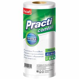 Тряпка Paclan "Practi. Comfort" вискоза 25*40см, рулон, 70шт.