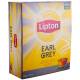 Чай Lipton "Earl Grey", черный с бергамотом, 100 пакетиков по 2г