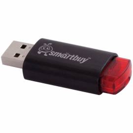 Память Smart Buy "Click" 16GB, USB 2.0 Flash Drive, красный, черный