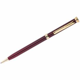 Ручка шариковая Berlingo "Golden Luxe" синяя, 0,7мм, корпус бордо, поворот., инд. упак.