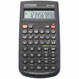 Калькулятор научный Citizen SR-135N, 10 разр., 128 функц., пит. от батарейки., 141*78*12мм, черный