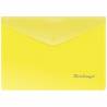 Папка-конверт на кнопке Berlingo, A5+, 180мкм, желтая