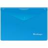 Папка-конверт на кнопке Berlingo, A5+, 180мкм, синяя