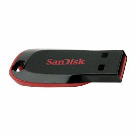 Память SanDisk "Cruzer Blade" 16GB, USB 2.0 Flash Drive, красный, черный