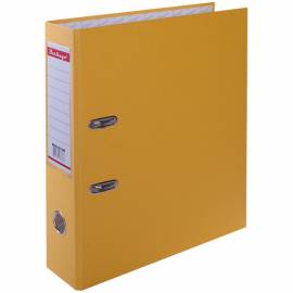Папка-регистратор Berlingo "Standard", 70мм, бумвинил, с карманом на корешке, желтая