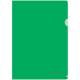 Папка-уголок Berlingo, А4, 180мкм, прозрачная зеленая