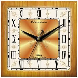 Часы настенные ход плавный, интерьерные Камелия "Римские новые 2", квадрат, 29*29*3,5, св-кор. рамка