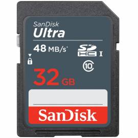 Карта памяти SanDisk SDHC Ultra 32GB, Class 10, скорость чтения 20Мб/сек