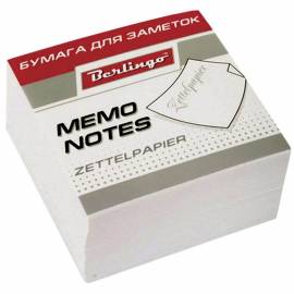 Блок для записи Berlingo "Standard", 9*9*4,5см, белый