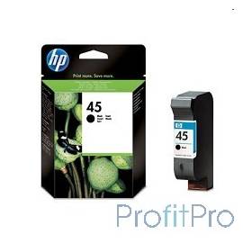 HP 51645AE Картридж №45, Black DJ710/720/8XX/1600/930C/950/959/970Cxi/DJ1100/20/1220C/6122/27, black (42ml)