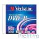 Verbatim Диски DVD-R Verbatim 16-x, 4.7 Gb, (Slim Case) (43547)