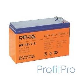 Delta HR 12-7.2 ( 7.2 А\ч, 12В) свинцово- кислотный аккумулятор