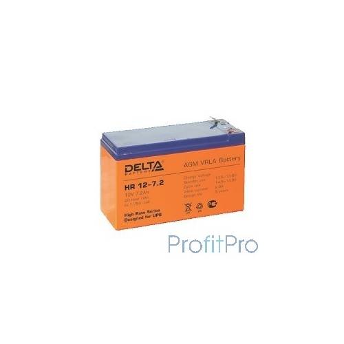 Delta HR 12-7.2 ( 7.2 А\ч, 12В) свинцово- кислотный аккумулятор