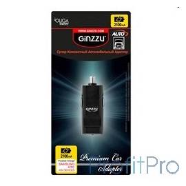 GINZZU GA-4310UB, АЗУ 5В/2.1A, 1 х USB, для Samsung, HTC