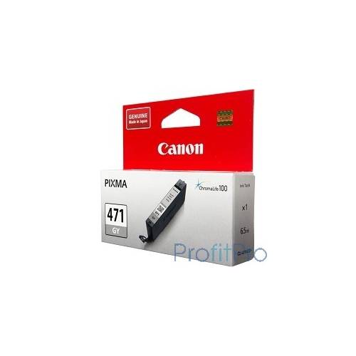 Canon CLI-471GY 0404C001 Картридж для PIXMA MG5740/MG6840/MG7740, серый