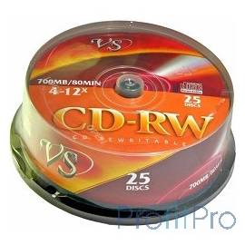 VS CD-RW 80 4-12x CB/25 