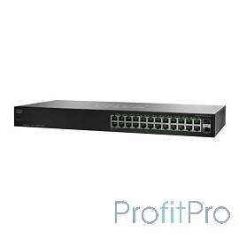 Cisco SG110-24HP-EU коммутатор (switch) возможность установки в стойку 2 слота для дополнительных интерфейсов 24 порта Ethernet