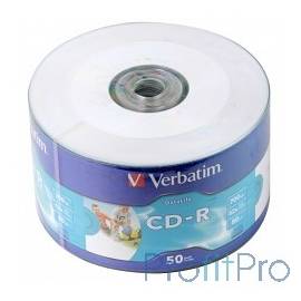 Verbatim Диски CD-R 80min, 700mb, 52x Shrink/50 Ink Print [43794]