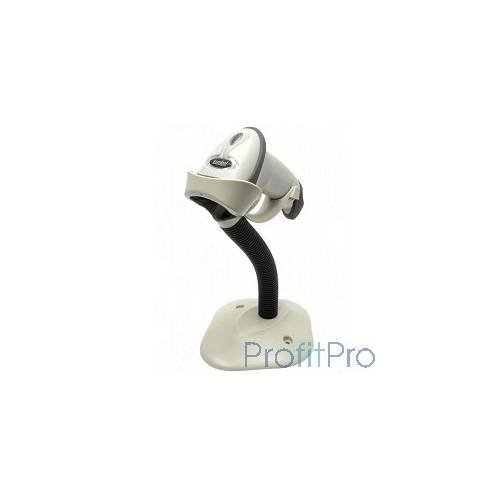 Zebra LS2208 [LS2208-SR20001R-UR] белый ручной лазерный сканер штрих-кода, USB, CBA-U01-S07ZAR cable, 20-61019-01R Stand