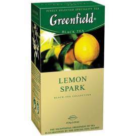 Чай Greenfield "Lemon Spark", черный, 25 фольг. пакетиков по 1,5г