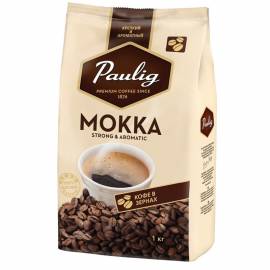 Кофе в зернах Paulig "Mokka", вакуумный пакет, 1кг