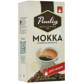 Кофе молотый Paulig "Mokka in Cup", для чашки, вакуумный пакет, 250г
