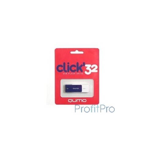 USB 2.0 QUMO 32GB Click [QM32GUD-CLK-Sapphire]