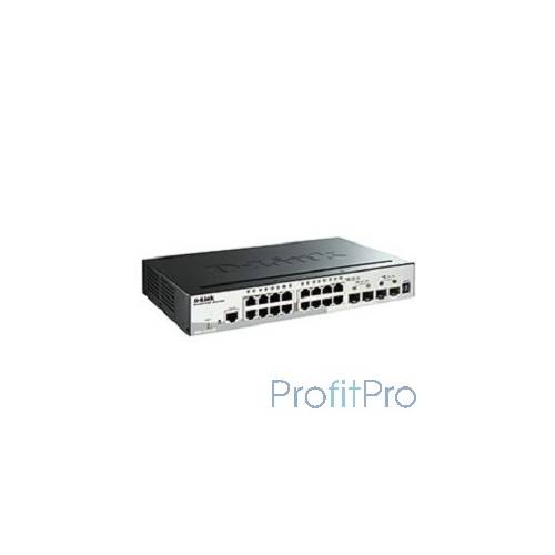 D-Link DGS-1510-20/A1A PROJ Управляемый стекируемый коммутатор SmartPro с 16 портами 10/100/1000Base-T, 2 портами 1000Base-X SF