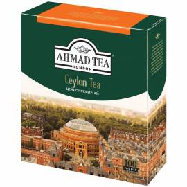 Чай Ahmad Tea "Цейлонский", черный, 100 пакетиков по 2г