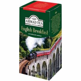 Чай Ahmad Tea "Английский завтрак", черный, 25 фольг. пакетиков по 2г