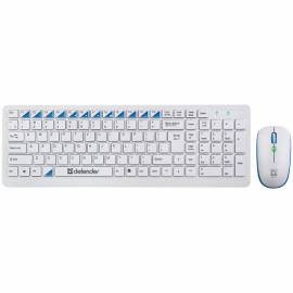 Комплект клавиатура + мышь беспроводной Defender "Skyline 895", белый