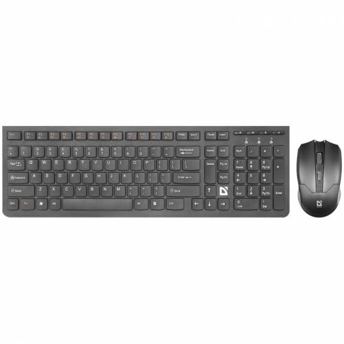 Комплект клавиатура + мышь беспроводной Defender "Columbia C-775", черный