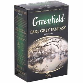 Чай Greenfield "Earl Gray", черный листовой с бергамотом, 100г