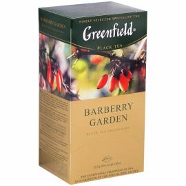 Чай Greenfield "Barberry Garden", черный с барбарисом, 25 фольг. пакетиков по 2г
