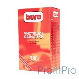 BURO BU-ZSCREEN [817446] Запасной блок к тубе с чистящими салфетками для экранов и оптики, 100шт.