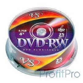 Диски VS DVD-RW 4,7 GB 4x CB/25 