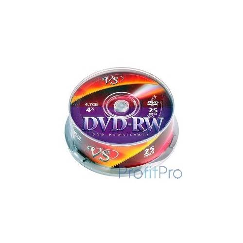 Диски VS DVD-RW 4,7 GB 4x CB/25 