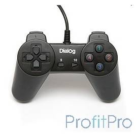 Dialog Action GP-A01, черный Геймпад, 10 кнопок, USB
