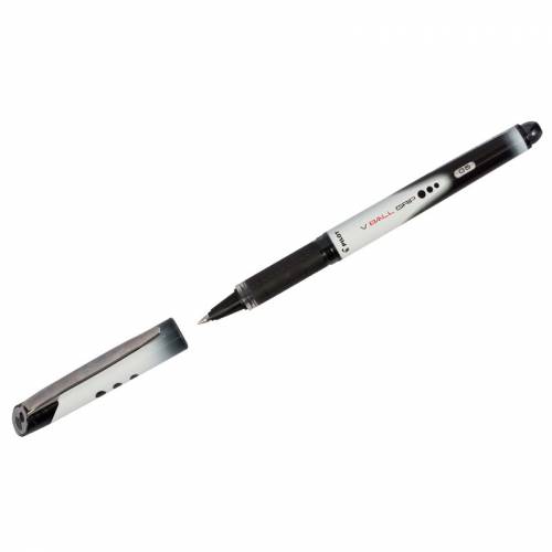 Ручка-роллер Pilot "V-Ball" черная, 0,5мм, грип, одноразовая