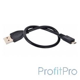 Gembird PRO CCP-mUSB2-AMBM-0,3m USB 2.0 кабель для соед. 0.3м AM-microBM (5 pin) экран, черный, пакет 