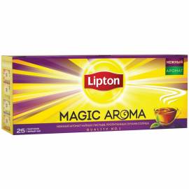 Чай Lipton "Magic Aroma", черный, 25 пакетиков по 2г