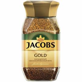 Кофе растворимый Jacobs "Gold", сублимированный, стеклянная банка, 95г