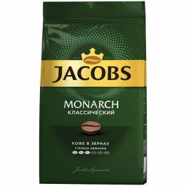 Кофе в зернах Jacobs "Monarch", вакуумный пакет, 430г