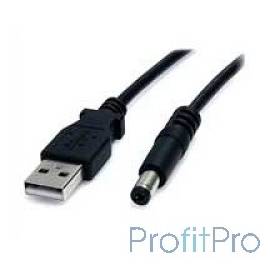 Gembird/Cablexpert CC-USB-AMP35-6, Кабель USB 2.0 Pro , AM/DC 3,5мм (для хабов), 1.8м, экран, черный, пакет 