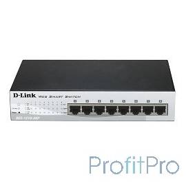 D-Link DES-1210-08P/C2A Настраиваемый коммутатор Web Smart с 8 портами 10/100Base-TX с поддержкой РоЕ