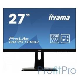 IIYAMA 27" B2791HSU-B1 черный TN LED 1920x1080 1ms 16:9 300cd 170гр/160гр HDMI D-Sub DisplayPort
