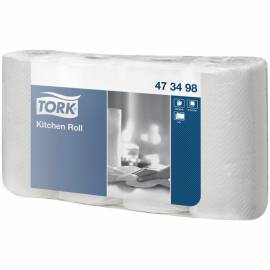Полотенца бумажные в рулонах Tork для кухни, 2-х слойн., 20м/рул, белые, 4шт.