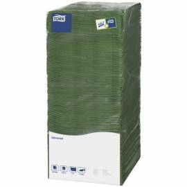 Салфетки бумажные Tork "Universal", 1слойн., 25*25см, темно-зеленые, 500шт.