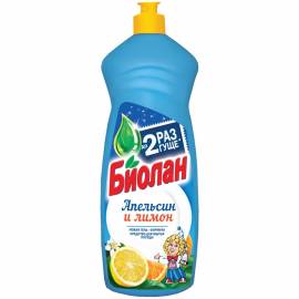 Средство для мытья посуды Биолан "Апельсин и Лимон", 0,9л