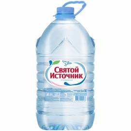 Вода питьевая негазированная Святой источник, 5л, пластиковый бутыль